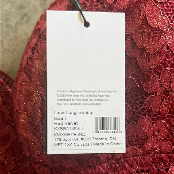 Lace Bralette Set - Burgundy and Brown - Picture 3 of 5